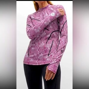 $110 Adidas by Stella McCartney Women's Pink Printed Long-Sleeve Top Size L
